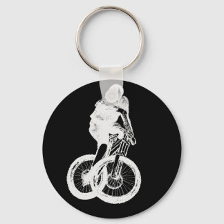 Mountain Biker MTB BMX CYCLIST Key Ring