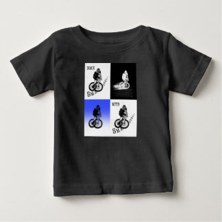 Mountain Biker MTB BMX CYCLIST Stickers Baby T-Shirt