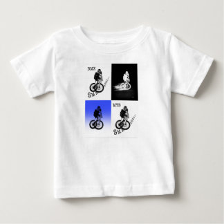Mountain Biker MTB BMX CYCLIST Stickers Baby T-Shirt
