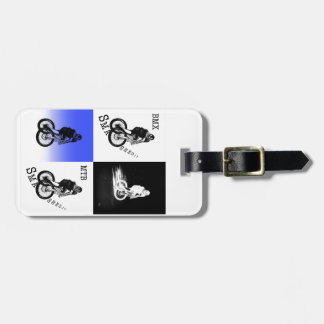 Mountain Biker MTB BMX CYCLIST Stickers Luggage Tag