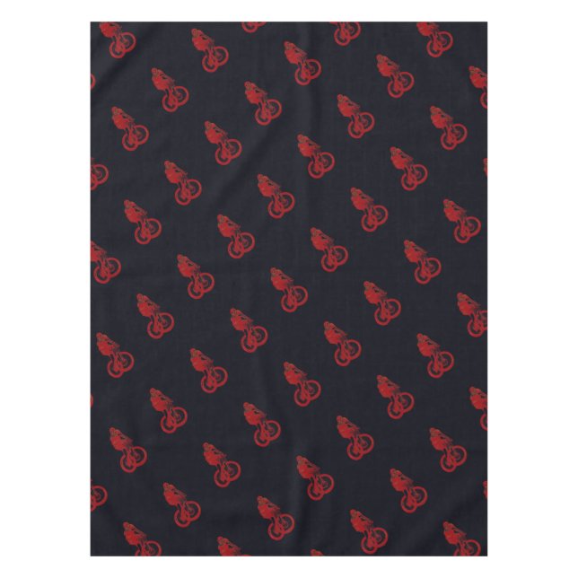 Mountain Biker MTB BMX CYCLIST Tablecloth (Front)