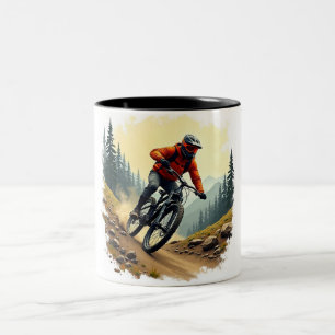 mountain biker mug