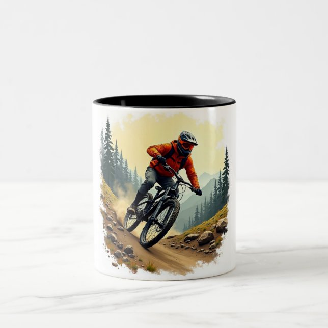 mountain biker mug (Center)