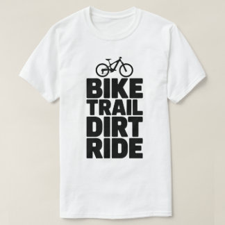 Mountain Biker Silhouette Adventure Design T-Shirt