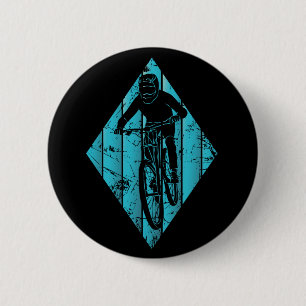Mountain Biker Vintage 6 Cm Round Badge