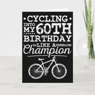 Mountain Biking 60th Birthday Men Mtb Card