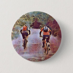 MOUNTAIN BIKING  6 CM ROUND BADGE