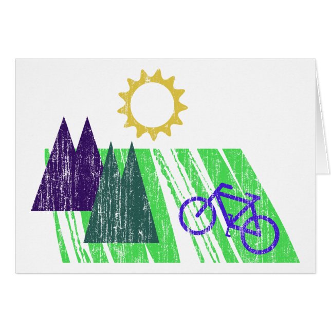 Mountain Biking Abstract (Front Horizontal)