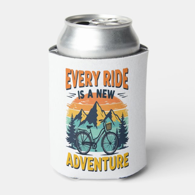 Mountain Biking Adventure Can Cooler (Can Front)