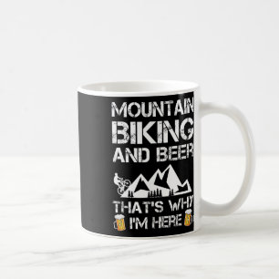 Mountain Biking And Beer Gift Mtb Funny  Coffee Mug