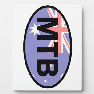Mountain Biking Australia Flag Plaque