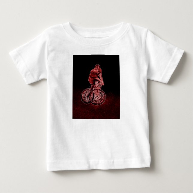 Mountain Biking Baby T-Shirt (Front)