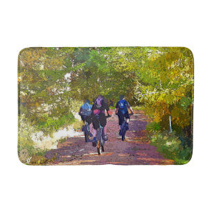 MOUNTAIN BIKING BATH MAT