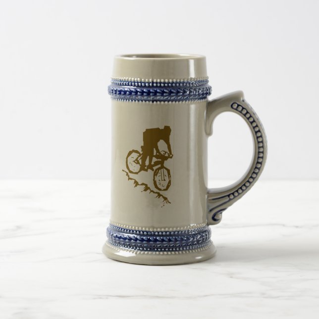 Mountain Biking Bicycle Beer Stein (Right)