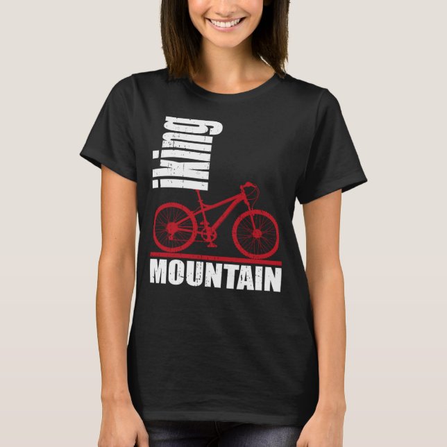 Mountain biking biking cycling T-Shirt (Front)