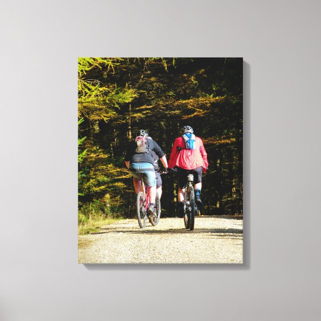 MOUNTAIN BIKING CANVAS PRINT (Front)