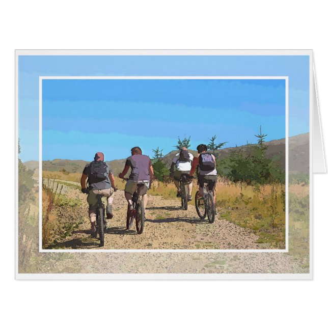 MOUNTAIN BIKING CARD (Front Horizontal)