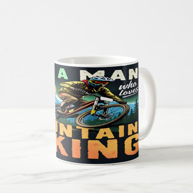 Mountain Biking Coffee Mug (Front Right)