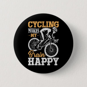 Mountain Biking Cycling Lover Road Bike Cyclist En 6 Cm Round Badge