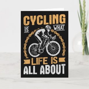 Mountain Biking Cycling Lover Road Bike Cyclist En Card