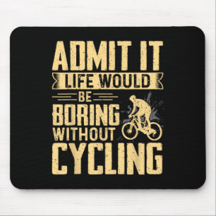 Mountain Biking Cycling Lover Road Bike Cyclist En Mouse Pad