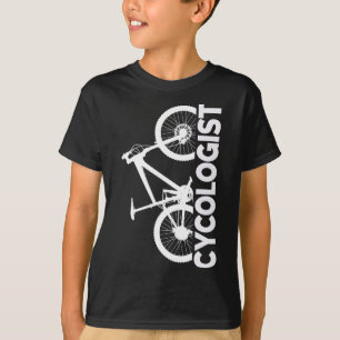 Mountain Biking Cycologist Vertical Graphic Design T-Shirt