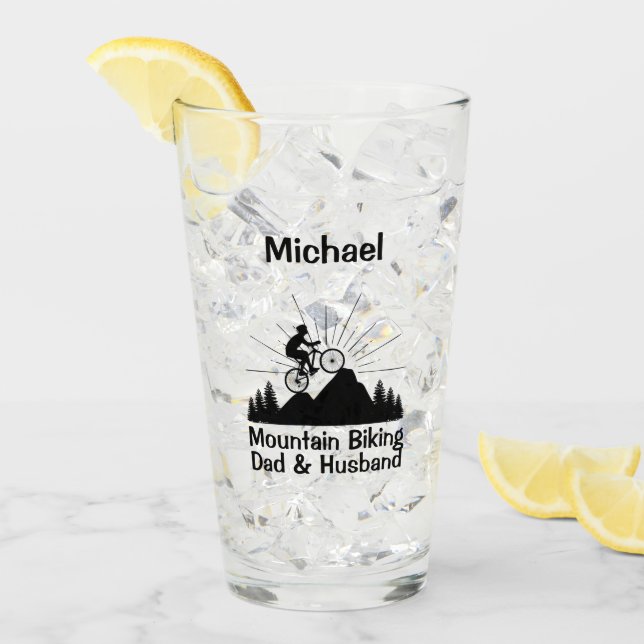 Mountain Biking Dad And Husband Glass (Front Ice)