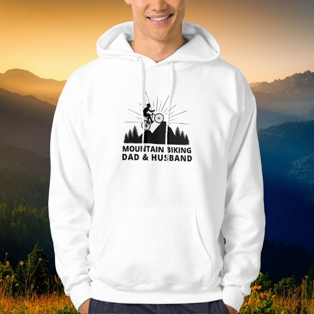 Mountain Biking Dad And Husband Hoodie (Creator Uploaded)