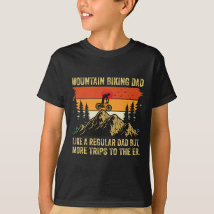 Mountain Biking Dad Funny Mens Cycling T-Shirt