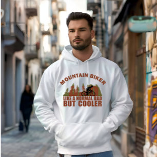 Mountain biking dad vintage hoodie