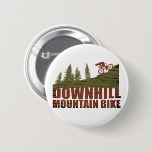 Mountain biking Downhill 6 Cm Round Badge