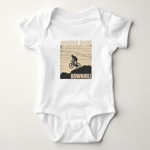 Mountain biking Downhill Baby Bodysuit