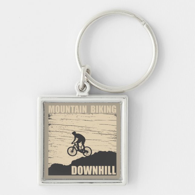 Mountain biking Downhill Key Ring (Front)