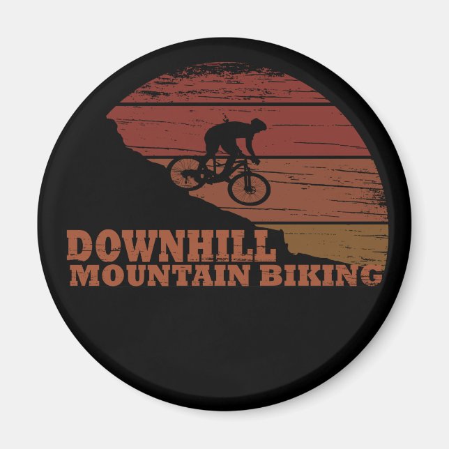 Mountain biking Downhill Magnet (Front)