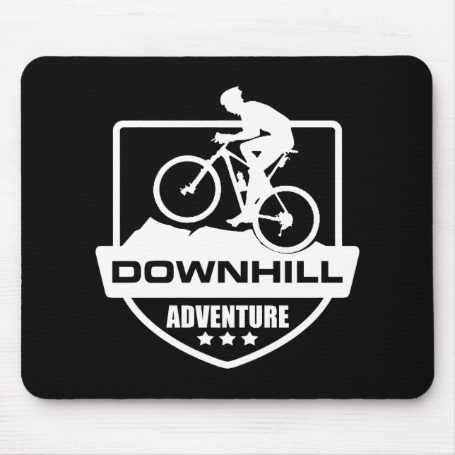 Mountain biking Downhill Mouse Pad (Front)