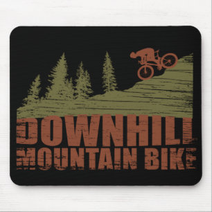 Mountain biking Downhill Mouse Pad