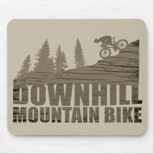 Mountain biking Downhill Mouse Pad