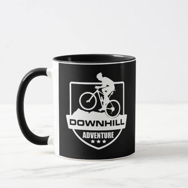 Mountain biking Downhill Mug (Left)