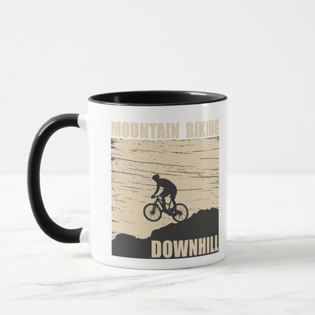 Mountain biking Downhill Mug (Left)