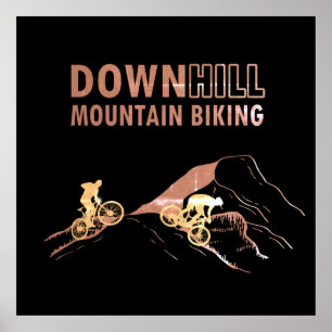 Mountain biking Downhill Poster