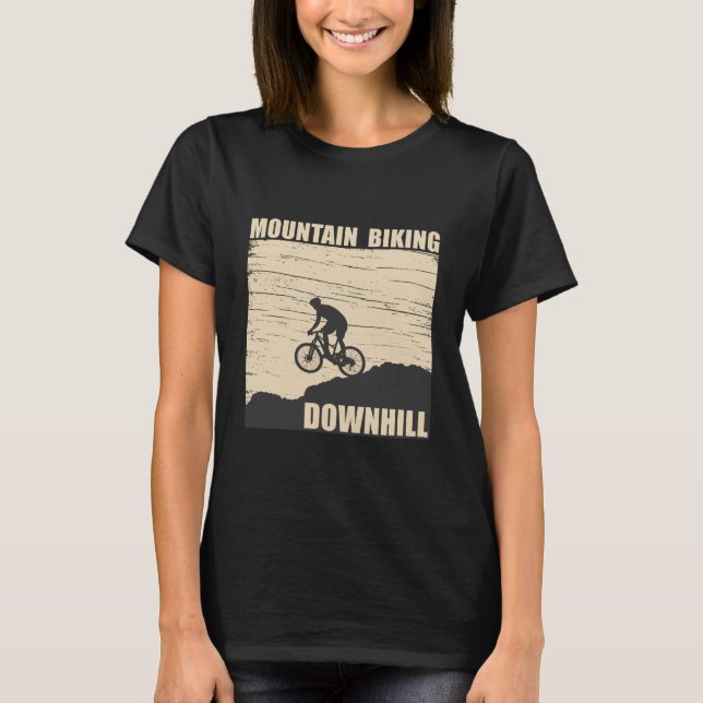 Mountain biking Downhill T-Shirt (Front)