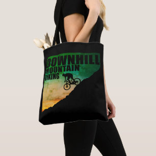 Mountain biking Downhill Tote Bag