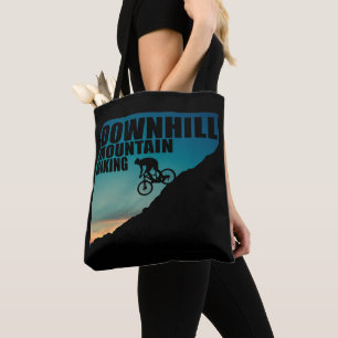 Mountain biking Downhill Tote Bag