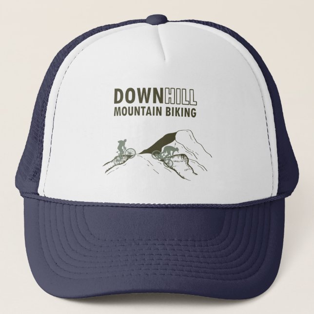 Mountain biking Downhill Trucker Hat (Front)