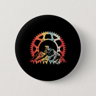 Mountain Biking Gear Retro Vintage Bicycle Bike Ri 6 Cm Round Badge