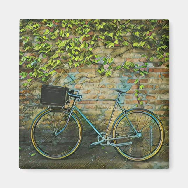 Mountain biking gift magnet (Front)