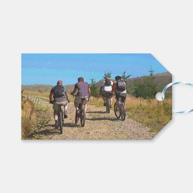 MOUNTAIN BIKING GIFT TAGS (Front (Horizontal))