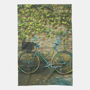 Mountain biking gift tea towel