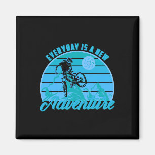 Mountain Biking It Never Gets Easier Downhill Moun Magnet