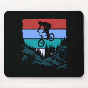 Mountain Biking It Never Gets Easier Downhill Moun Mouse Pad